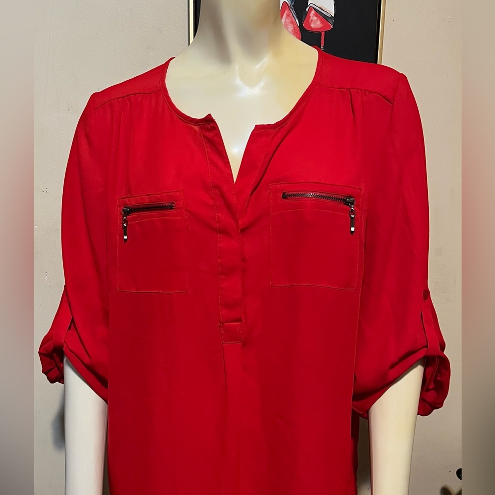 Merry Red Blouse